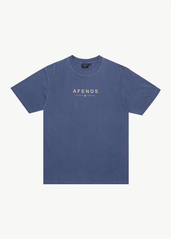 THROWN OUT RECYCLED RETRO FIT TEE - WASHED MARLN