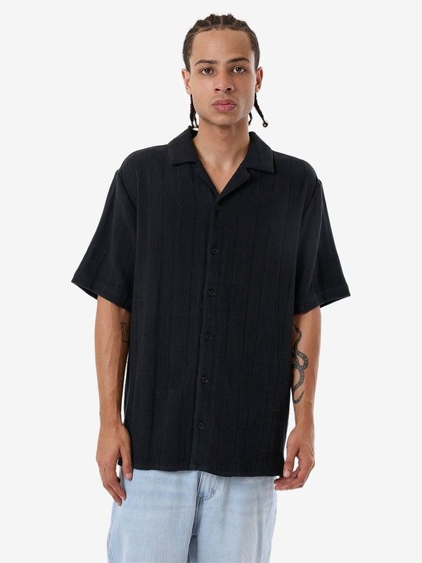 EVOLUTION BOWLING SHIRT - BLACK