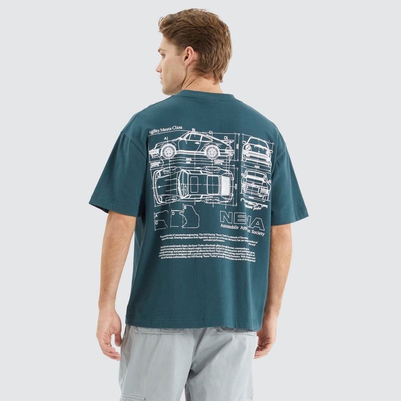 BLUEPRINT TEE - SEA MOSS