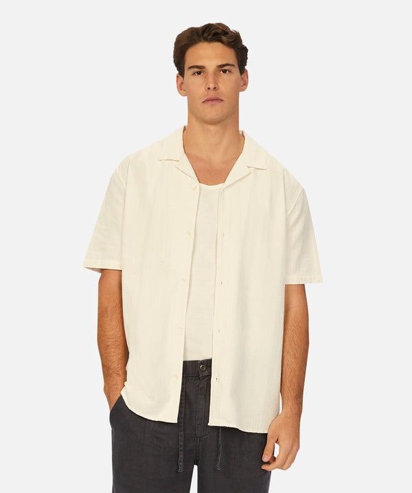 THE VIANA S/S SHIRT - CREAM