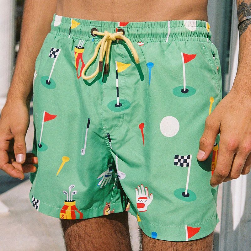 IN THE HOLE SHORTS -GREEN