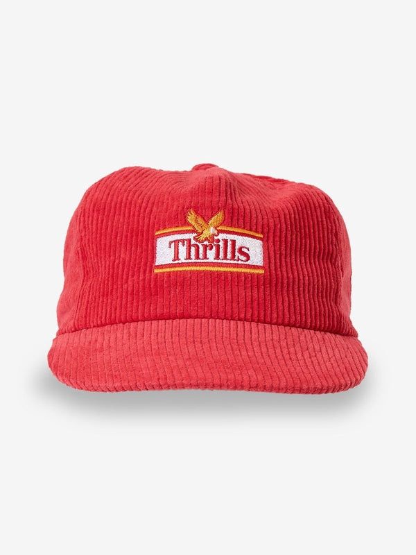 NEVER STOP 5 PANEL CAP - RACING RED