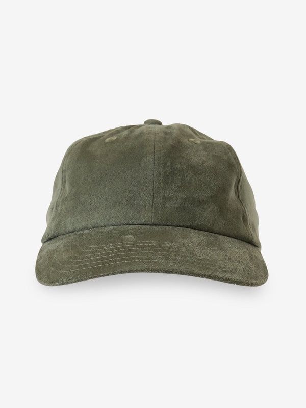 THRILLS  SUEDE 6 PANEL CAP -DARK FOREST