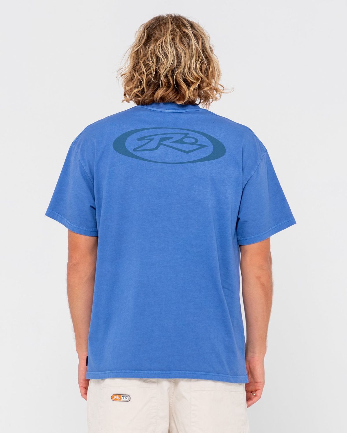 SLOWMO WASHED SHORT SLEEVE TEE - DELFT BLUE