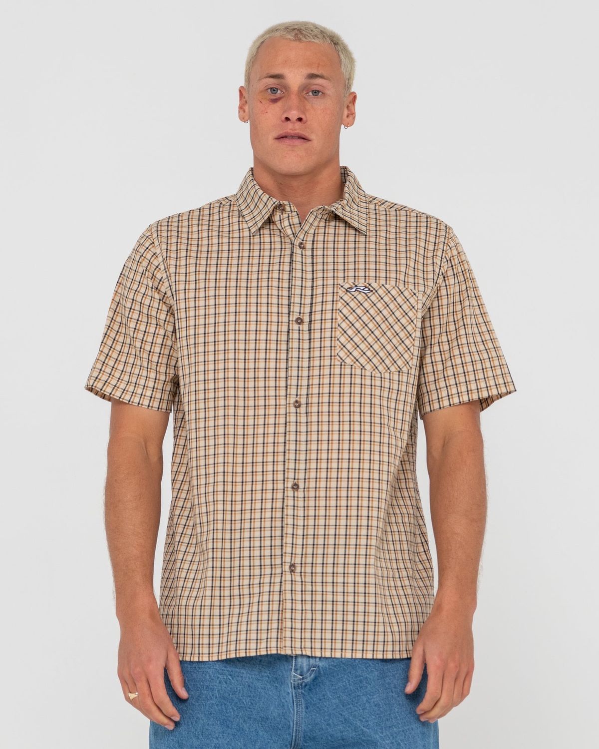 DATSUN 45 S/S SHIRT - LIGHT KHAKI