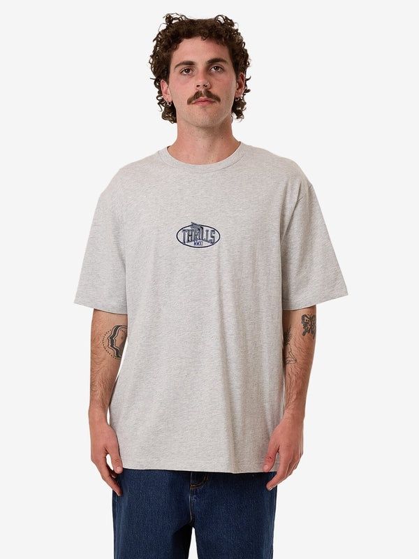 BORN TO FLY EMBRO OVERSIZE FIT TEE - SNOW MARLE