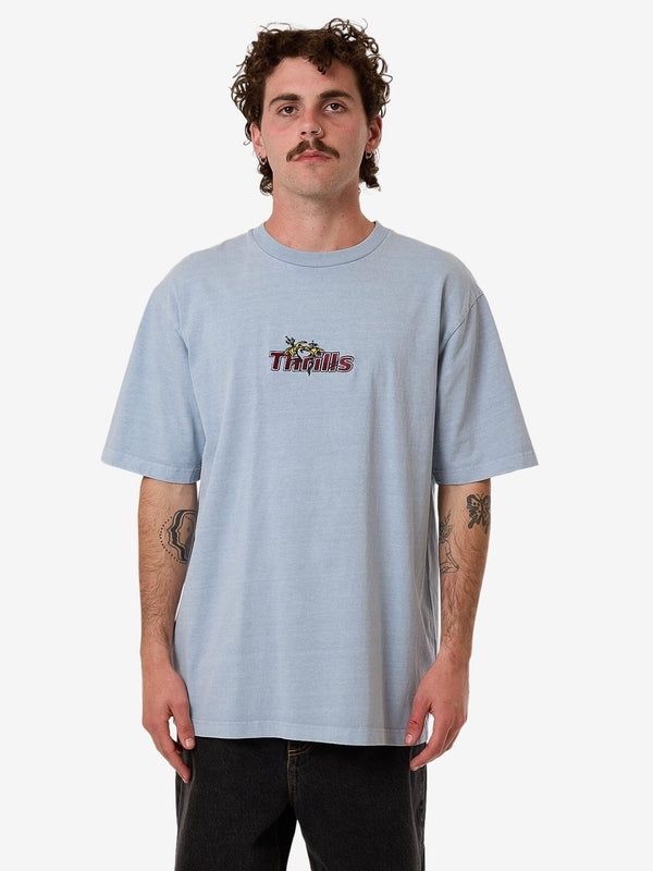 SOLACE OF NATURE OVERSIZE FIT TEE- BLUE FOG