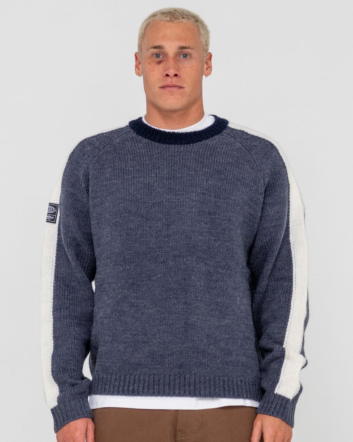 FISHERMANS BOXY KNITTED CREW