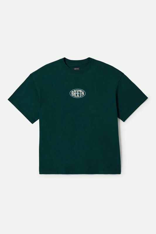 LARGO HW RELAXED TEE - DEEP EMERALD CLASSIC WASH