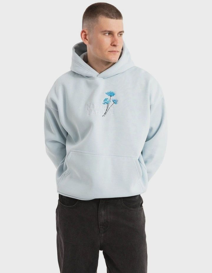 GIFT OVERSIZED HOODIE - BABY BLUE