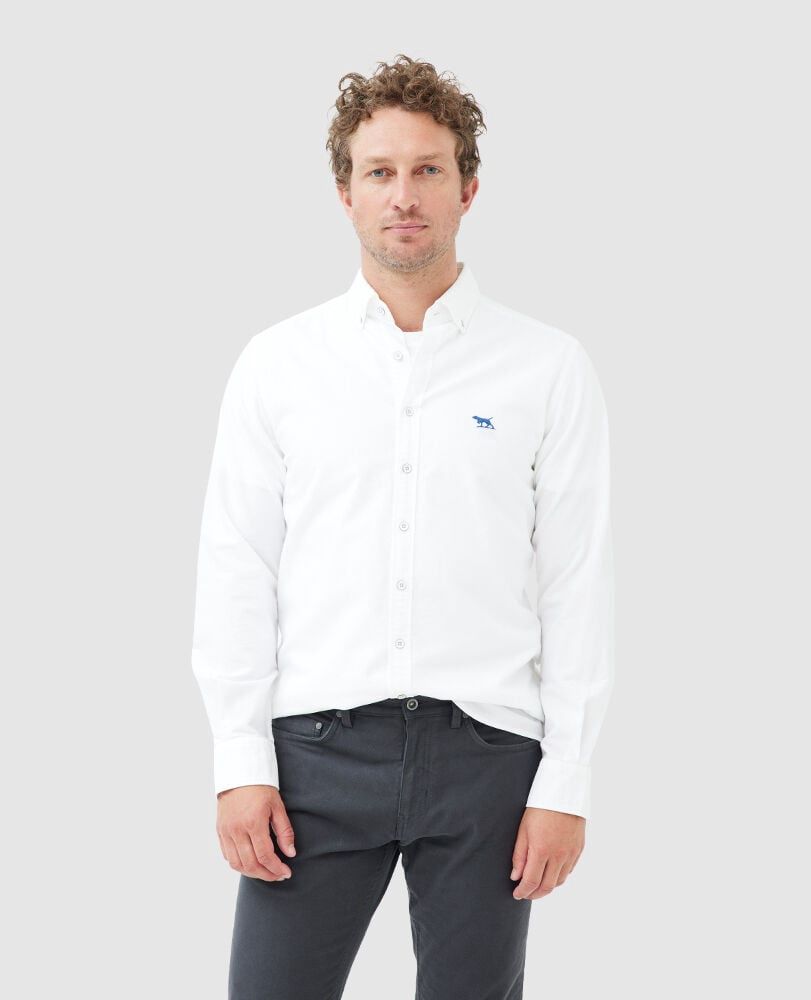 GUNN OXFORD SHIRT -SNOW