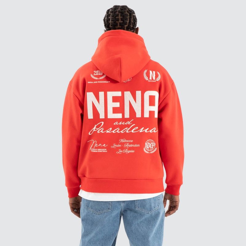 UNITED RELAXED HOODIE - POPPY RED