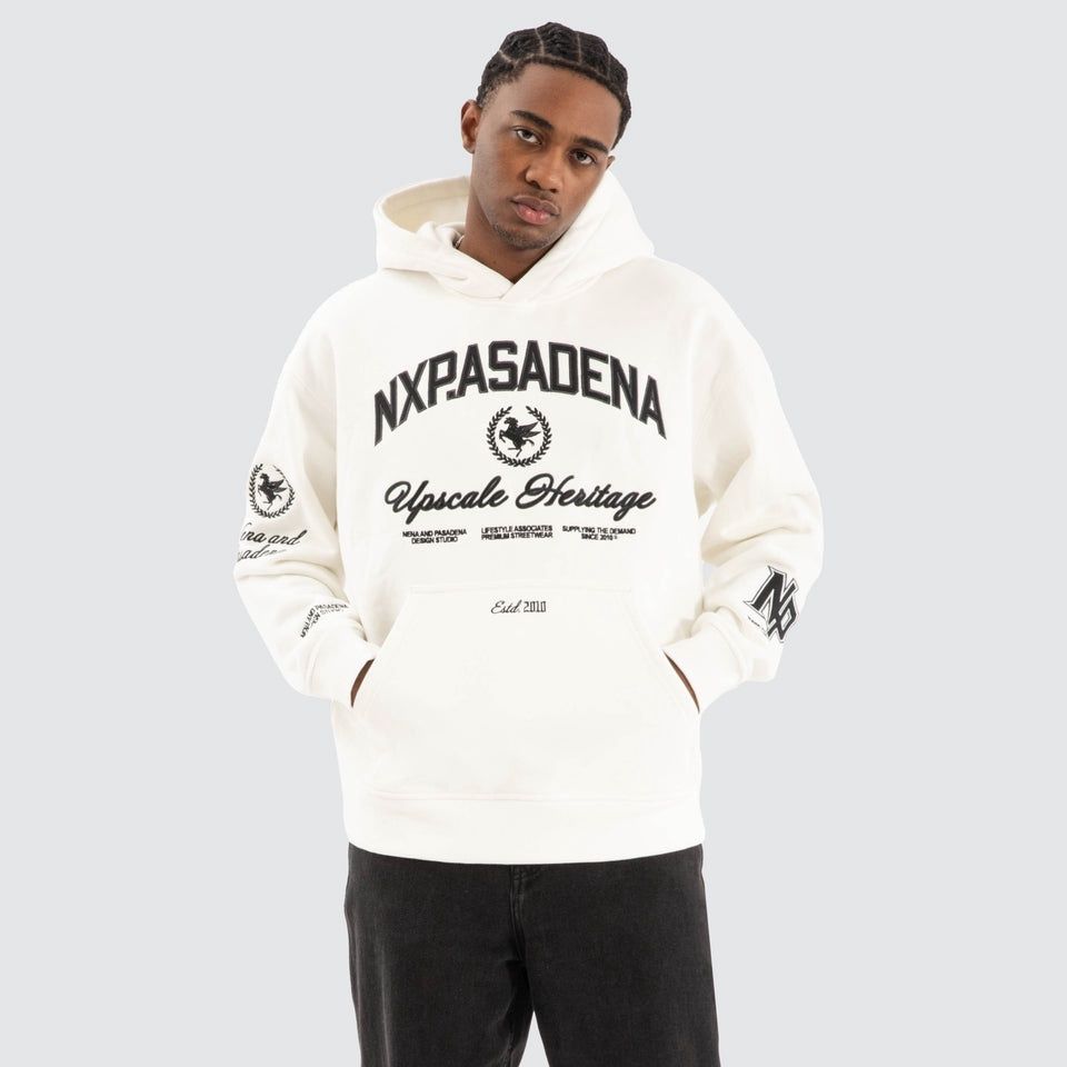 THRILL RELAXED HOODIE - NATURAL WHITE