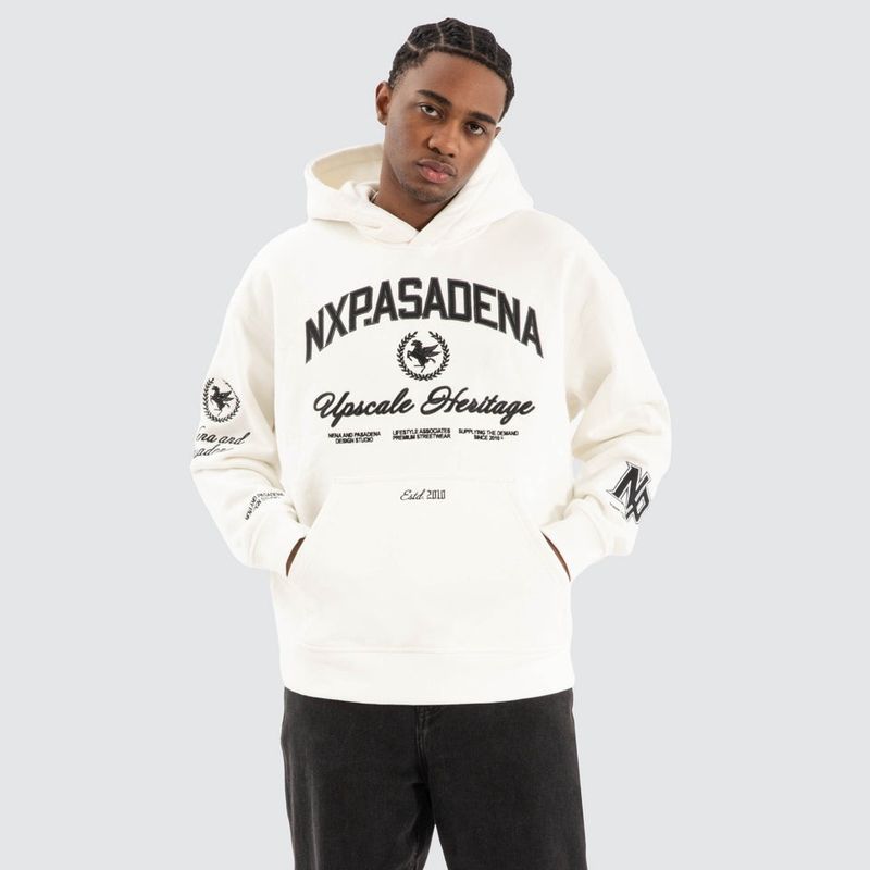 THRILL RELAXED HOODIE - NATURAL WHITE