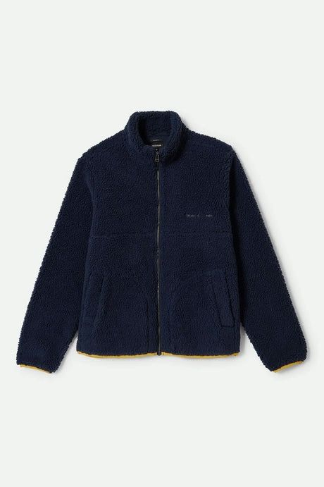 ARTIC FLEECE MOCK NECK JACKET - WASHED NAVY