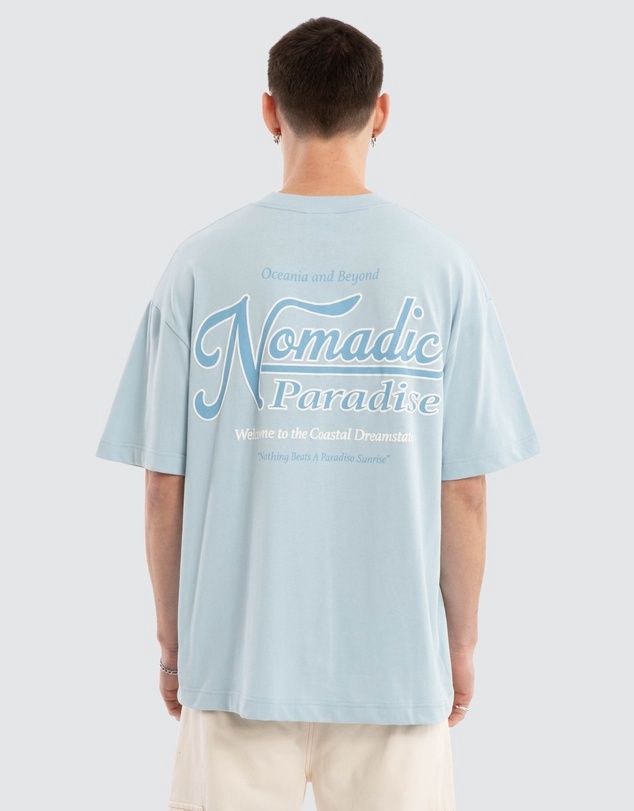 OCEANIA STREET TEE - BABY BLUE