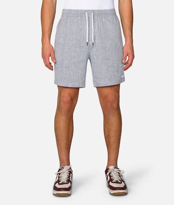 THE AGORA 2 LINEN SHORT - BLUE