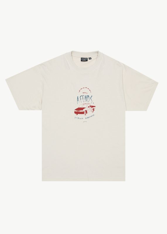 TRAYBACK BOXY TEE - MOONBEAM