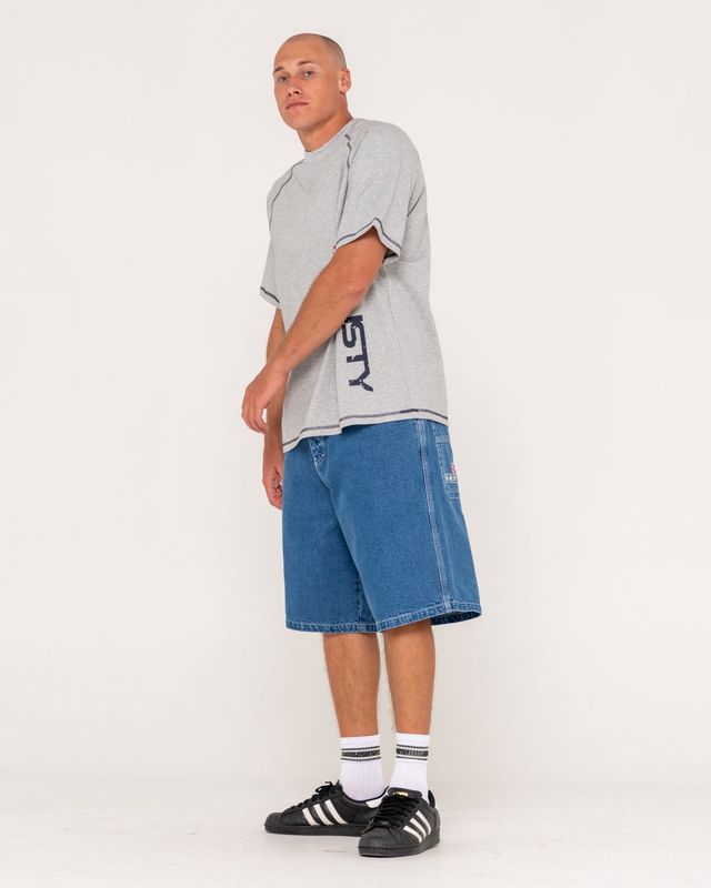 BOONTA DRAGGIN JORT - MIDDY BLUE