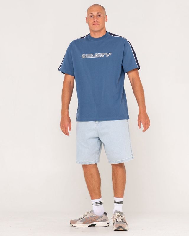 ALONSO SHORT SLEEVE TEE - CHINA BLUE