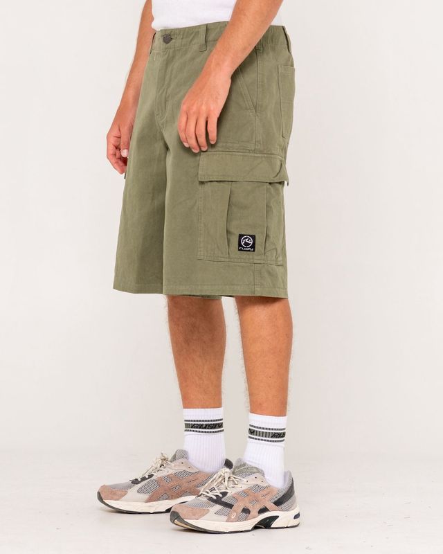 COMMANDO CARGO SHORT - ARMY GREEN