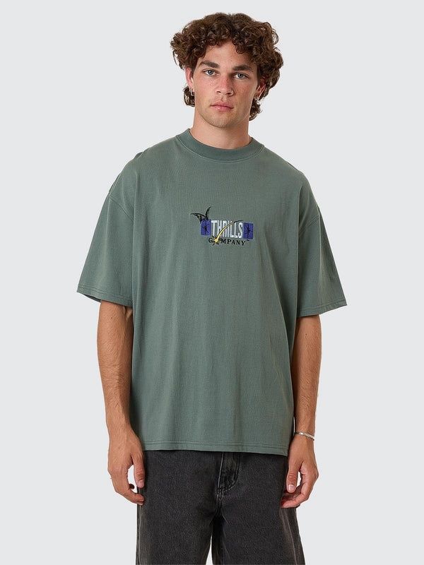 SERENITY AFFINITY BOX FIT OVERSIZE TEE - SEA PINE