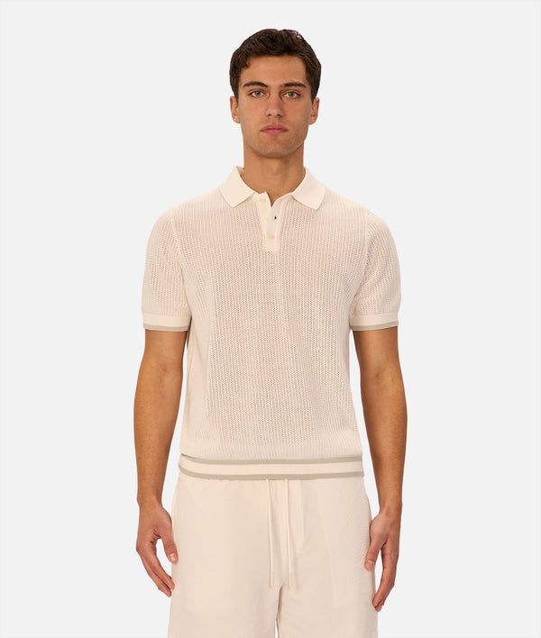 THE SERRANO POLO -DUCK EGG/CHALK
