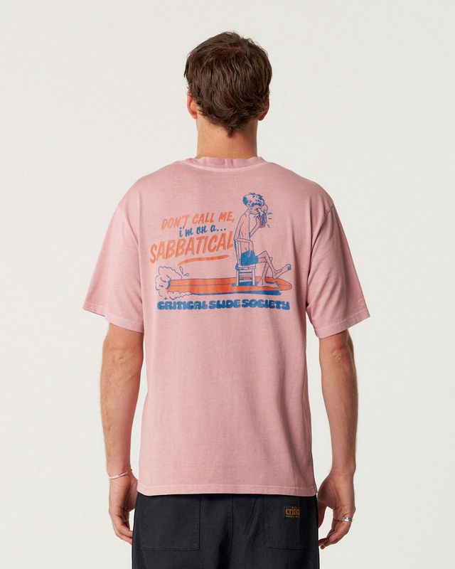 SABBATICAL TEE - DUSTY CORAL