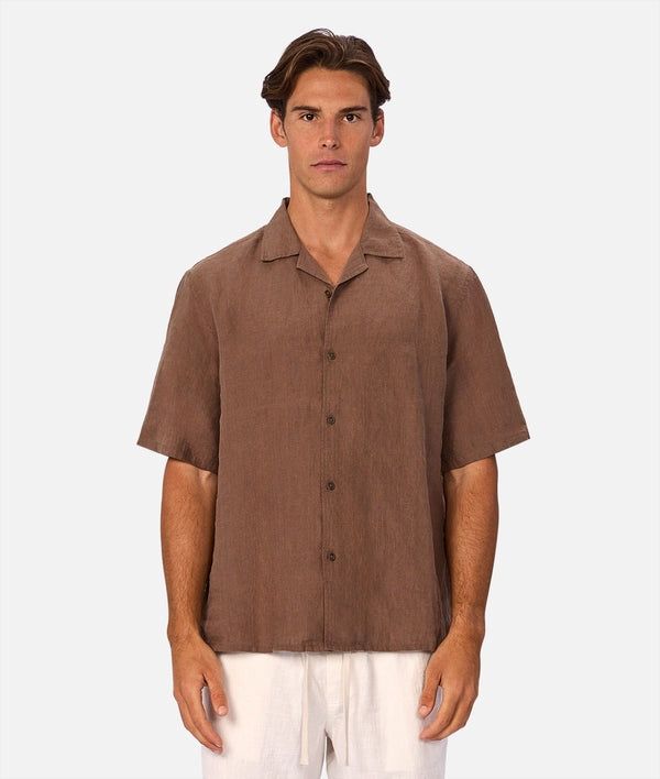 THE ST MARTINS S/S SHIRT -MACCHIATO