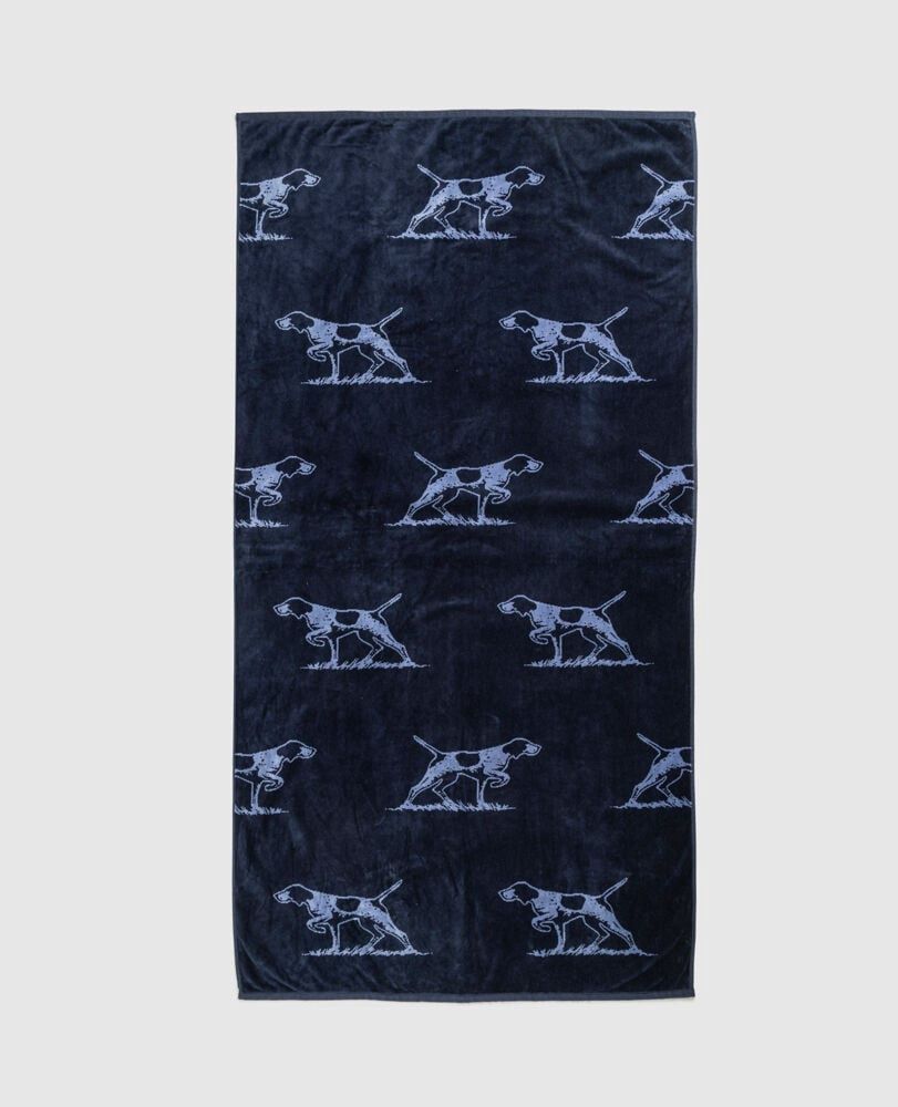 DOGS DAYS BEACH TOWEL - NAVY DENIM