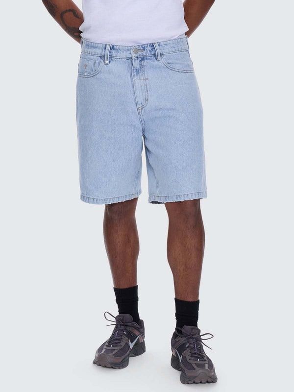 SLACKER RELAXED DENIM SHORT - SERENITY BLUE