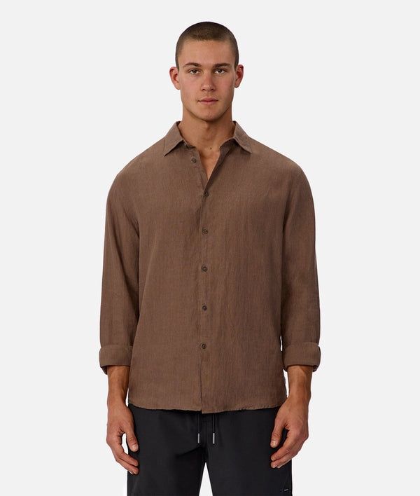 THE ST MARTINS L/S SHIRT - MACCHIATO