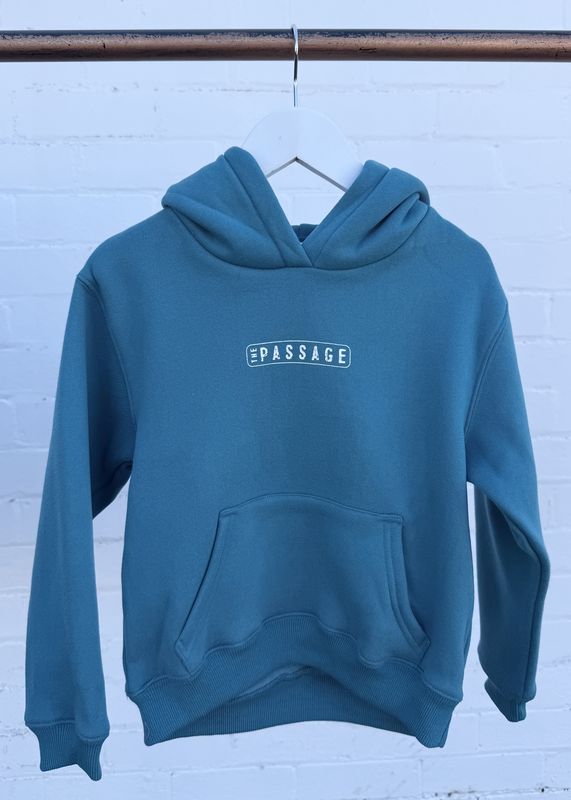 THE PASSAGE HOOD KIDS HOOD- TEAL