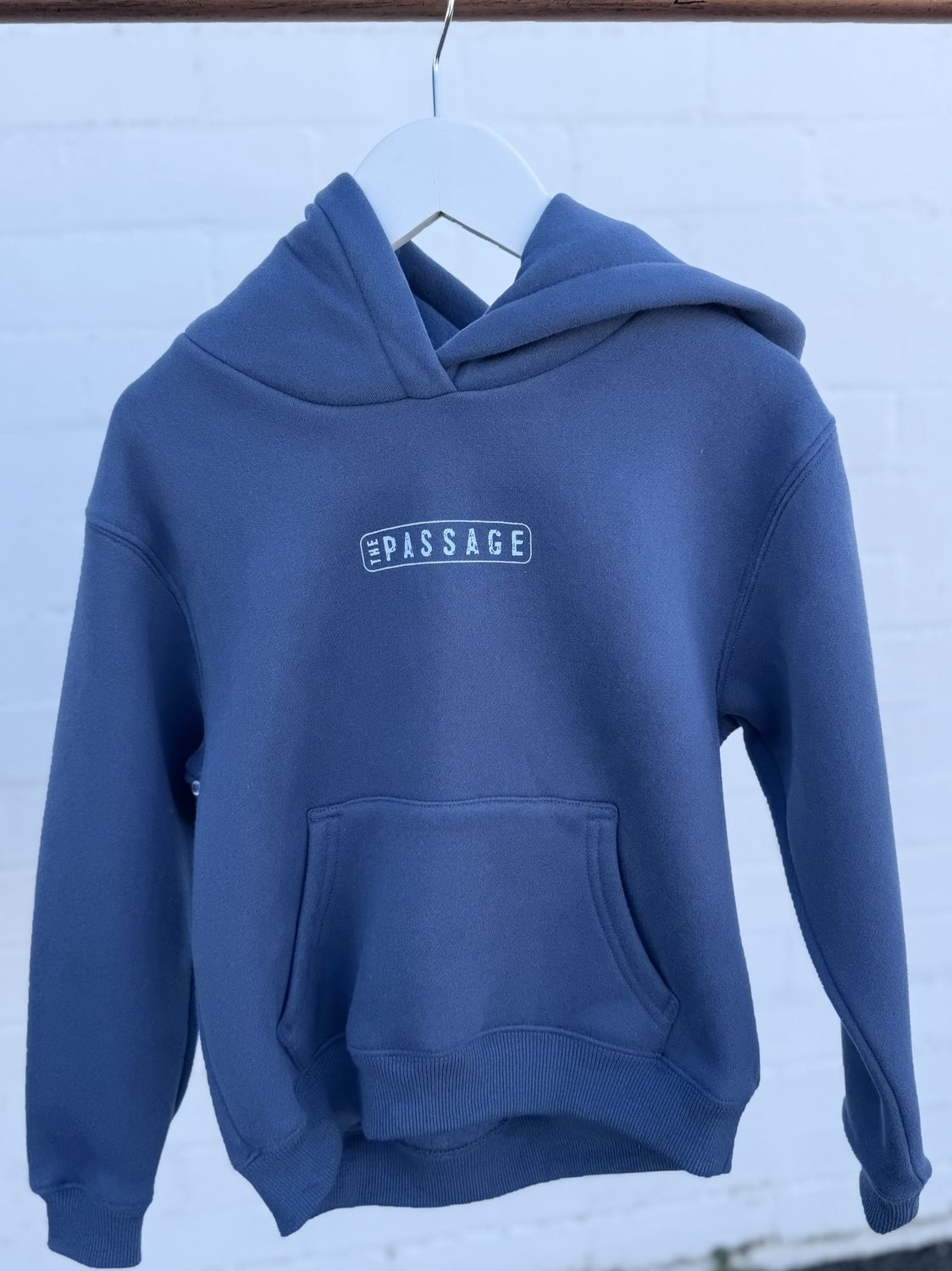 THE PASSAGE HOOD KIDS HOOD- SLATE BLUE