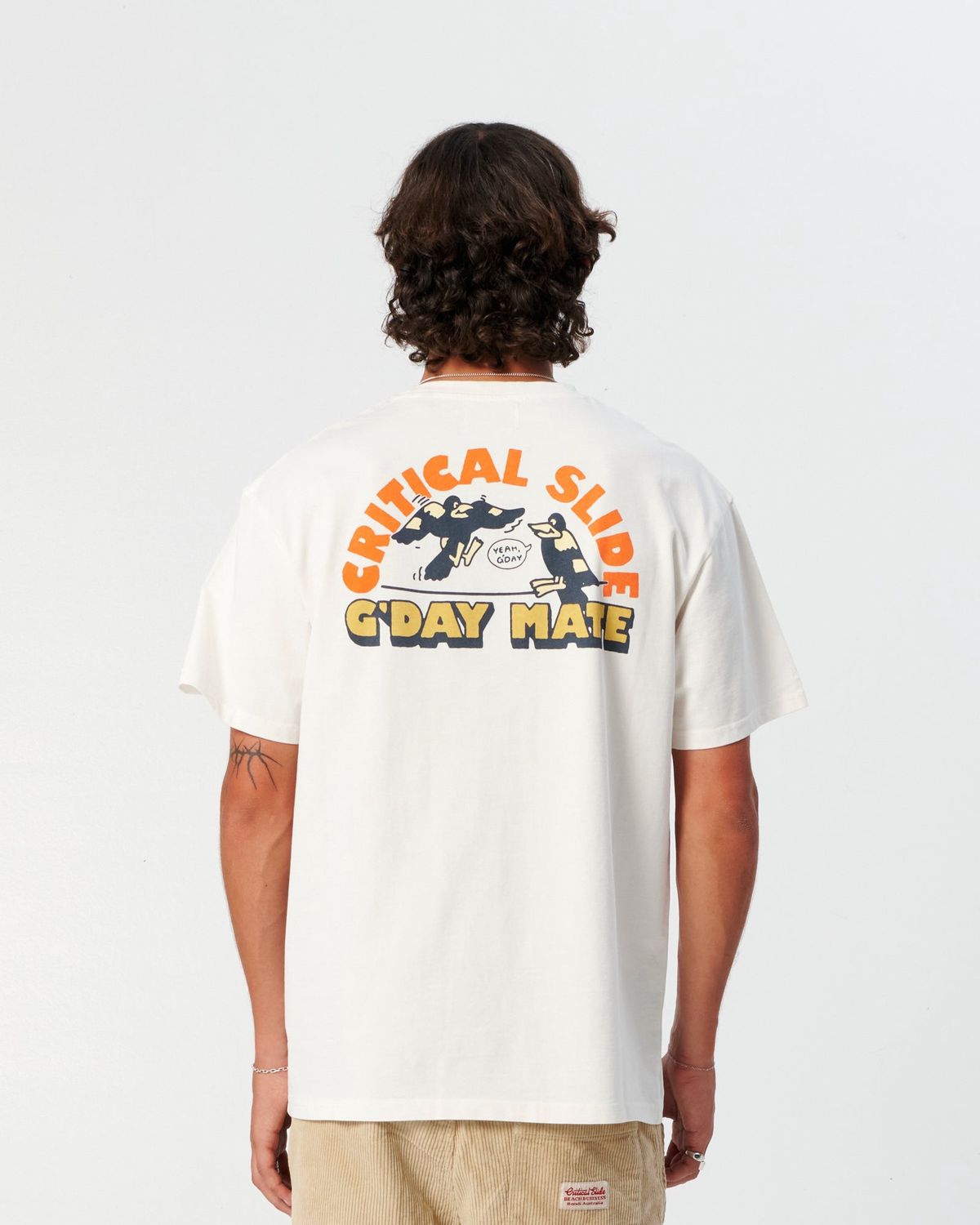 GDAY MATE TEE- VINTAGE WHITE