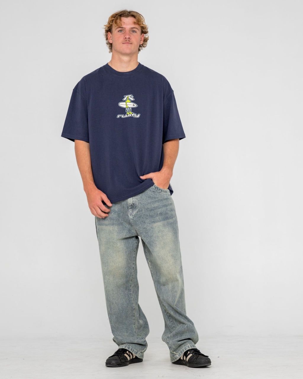 DR DOT SHORT SLEEVE TEE - DARK BLUE