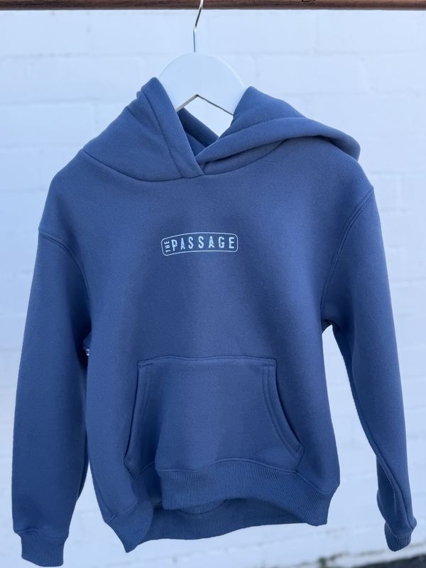 THE PASSAGE HOOD KIDS HOOD- SLATE BLUE