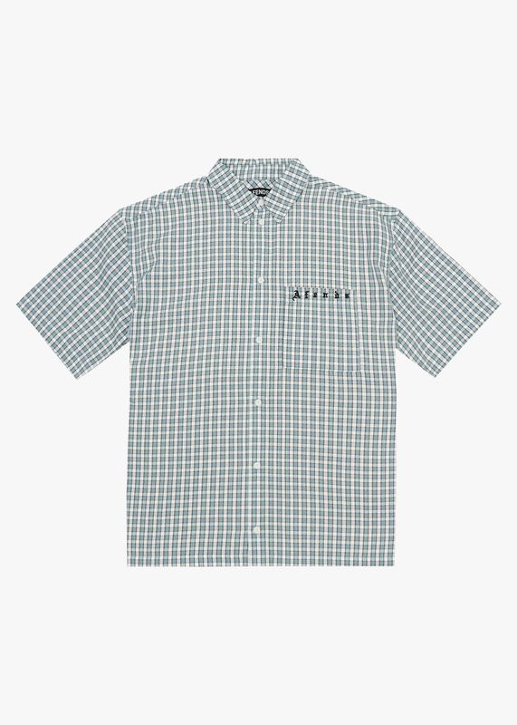 EVANS SHORT SLEEVE SHIRT - OVERCAST CHECK