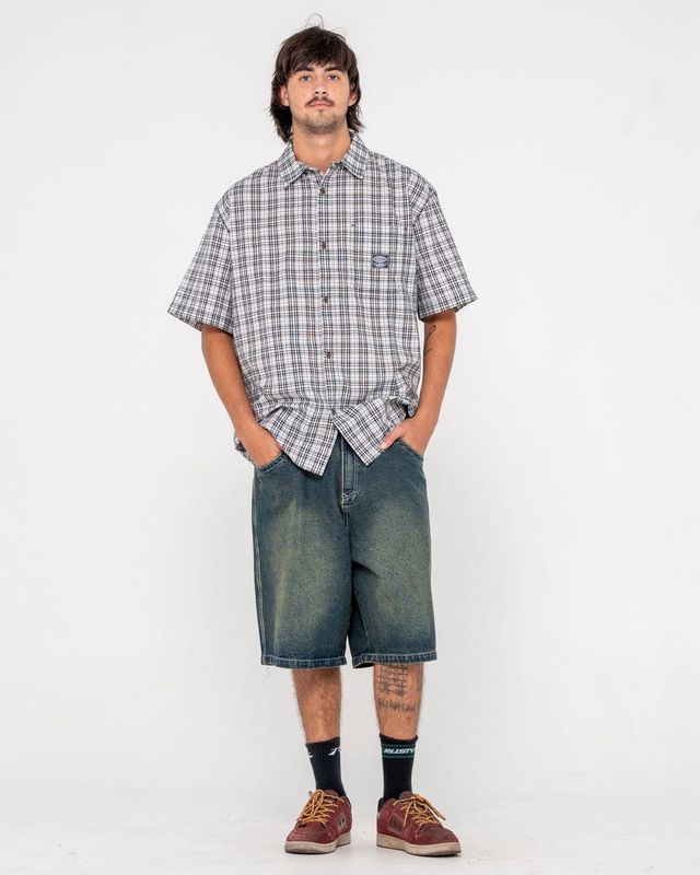 WORLDWIDE CURVED HEM S/S SHIRT - WHITE 2