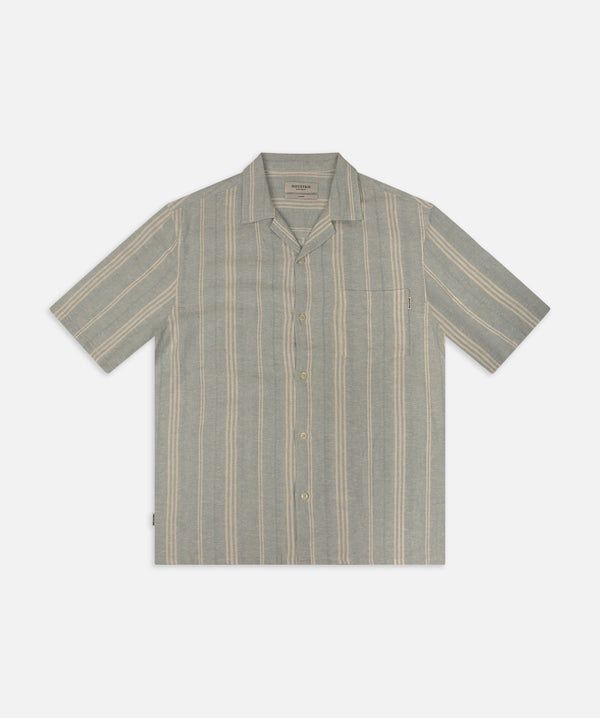 THE RIVETTA S/S SHIRT - SKY/WHITE