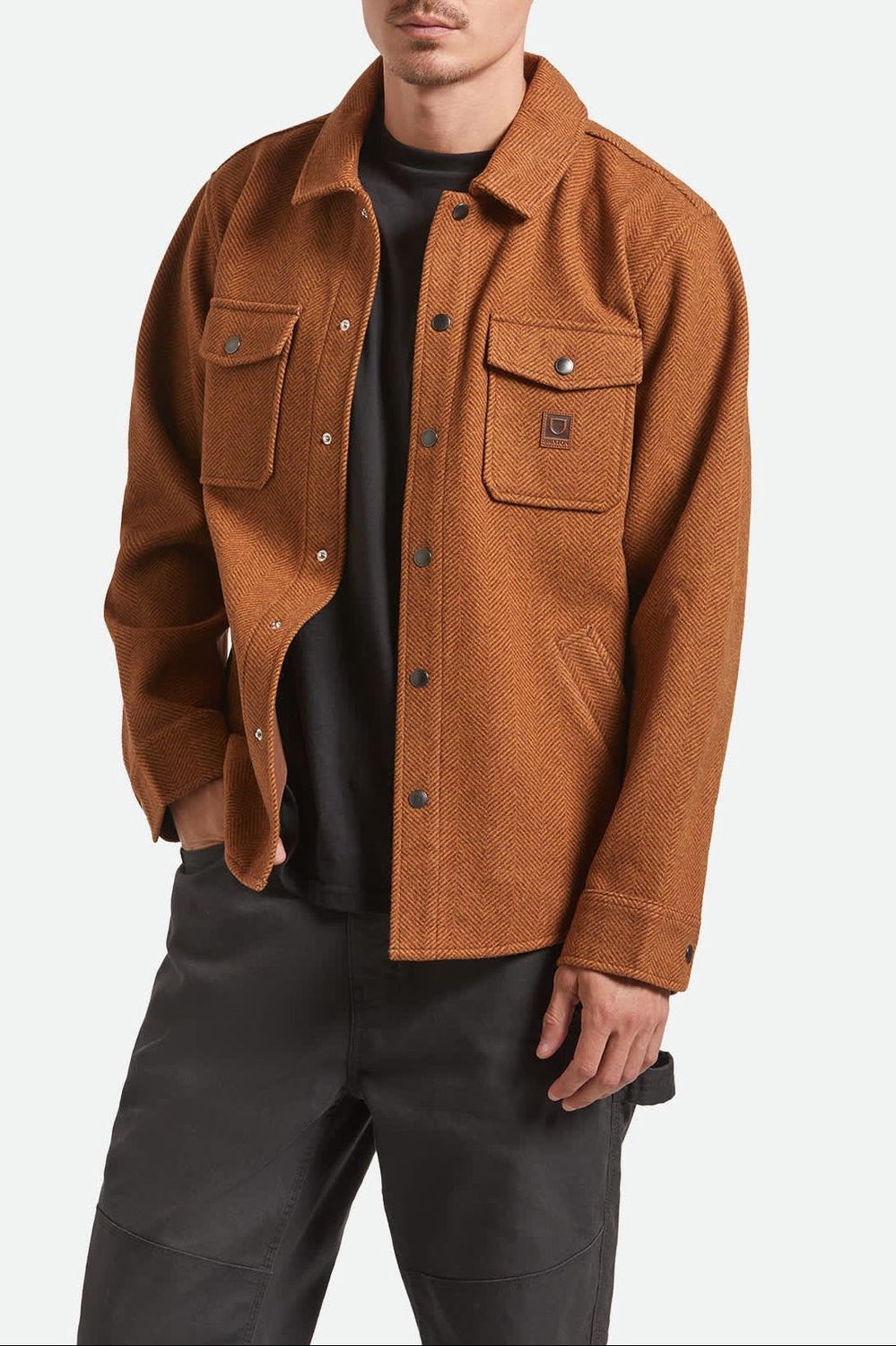 DURHAM BRUSHED MENSWEAR JACKET - BRUSHED PINECONE