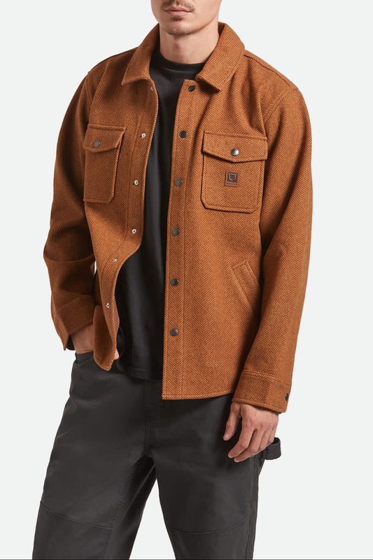 DURHAM BRUSHED MENSWEAR JACKET - BRUSHED PINECONE