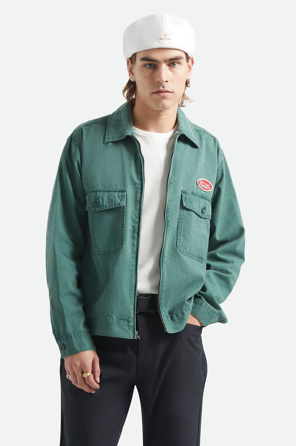 TRADEMARK LW GARAGE JACKET - WASHED PRIMAL GREEN