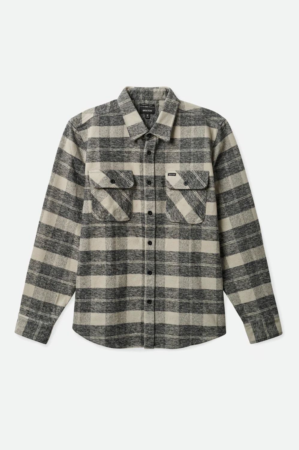 BOWERY HEAVY WEIGHT L/S FLANNEL - BLACK /CREAM