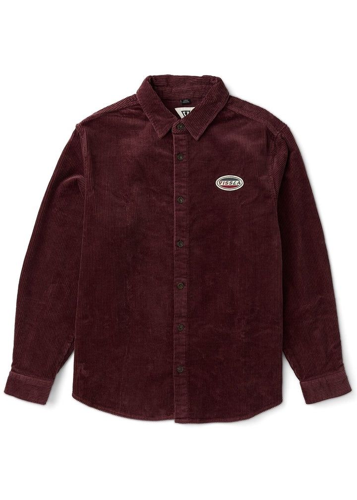 BLINKER ORGANIC SHIRT - BURGUNDY