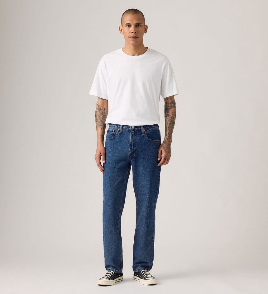 LEVI'S MEN 516 STRAIGHT JEANS - DARK  STONEWASH STRETCH