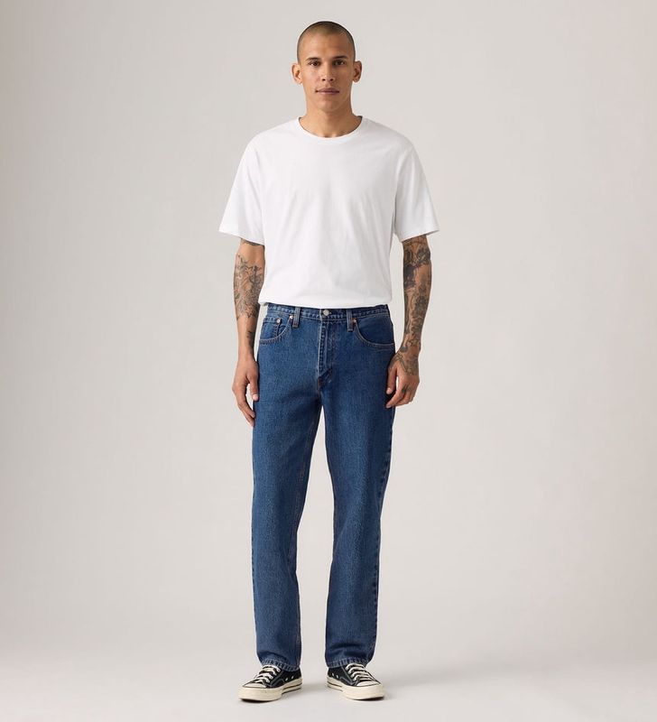 LEVI'S MEN 516 STRAIGHT JEANS - DARK  STONEWASH STRETCH