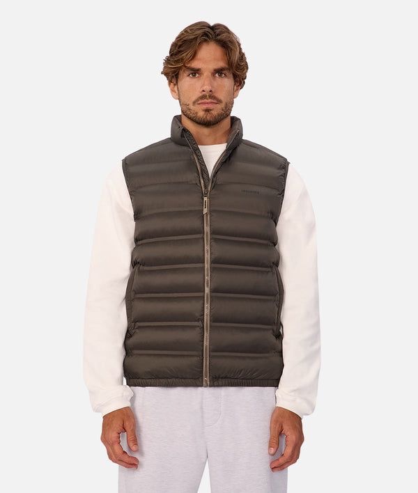 THE KYOTO PUFFER VEST - DARK FOREST