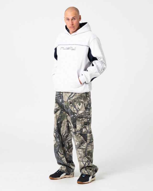 TITAN HOODED FLEECE - ECRU MARLE
