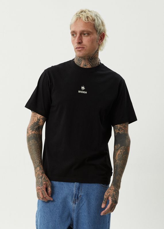 BURNIN RETRO TEE - BLACK